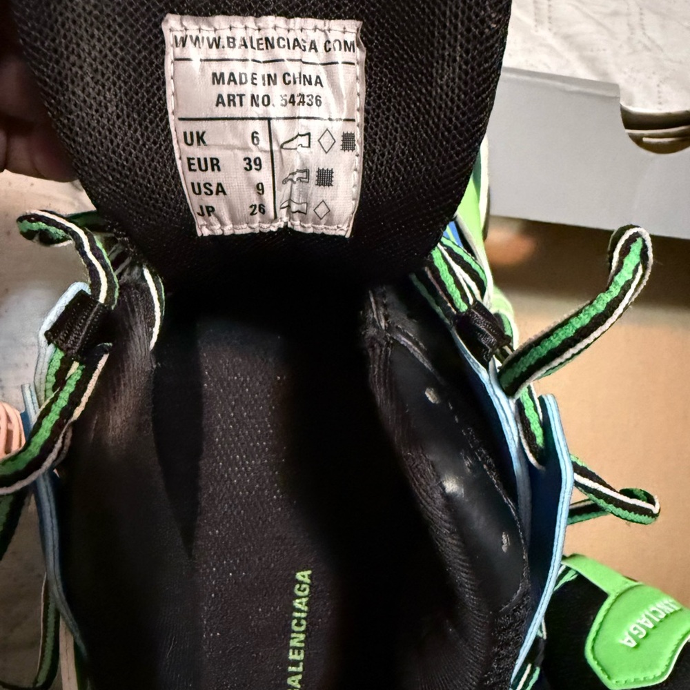 Authentic Balenciaga Track Trainers green and blue - Picture 12 of 12